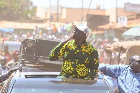 DP William Ruto in Busia on Saturday, October 23, 2021.