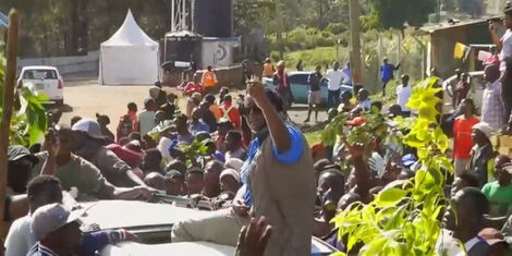 Winnie Odinga joins mass protests on Monday, MArch 27, 2023. 