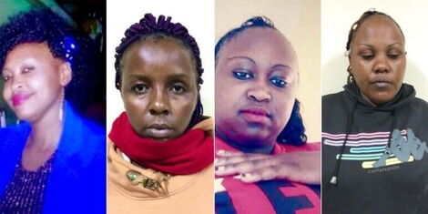 Women accused by DCI of being involved in drinks spiking ring. Photos released on Friday, May 20, 2022.