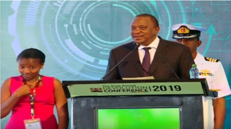 Youla Nzale and President Uhuru Kenyatta During the 2019 Devolution Conference in Kirinyaga County