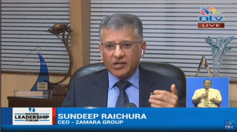 Zamara Group CEO and former Retirement Benefits Authority Chairman Sundeep Raichura speaking on June 22, 2020.