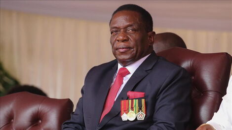 Zimbabwean President Emmerson Dambudzo Mnangagwa.