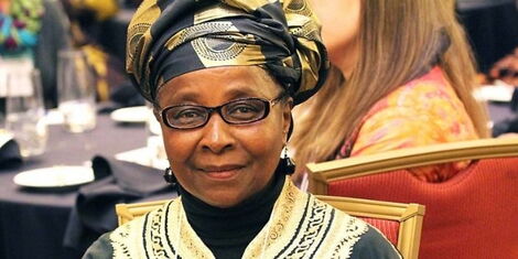  Professor Micere Mugo during a previous speaking engagement (undated)