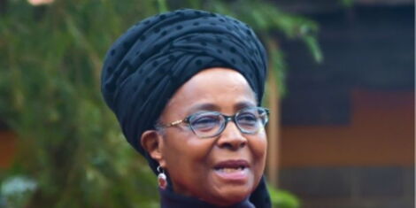  Professor Micere Mugo during a previous speaking engagement (undated)