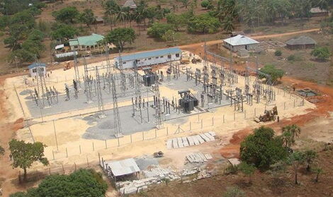 File image of a power substation in Kenya.