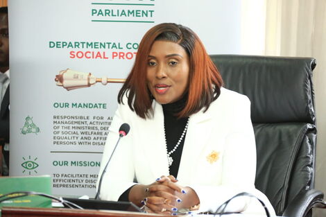 Thika town MP Alice Ng’ang’a’ after she was elected as the chair of the Departmental Committee on Social Protection on November 2, 2022