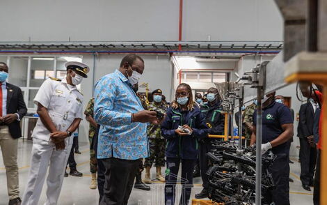 Uhuru launching Ruiru gun factory