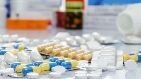 A sample of antibiotics drugs