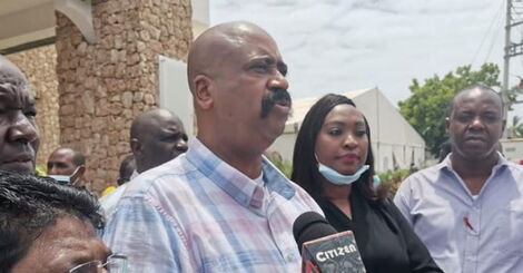 NMS Director-General Mohammed Badi speaking in Mombasa on January 29, 2021.