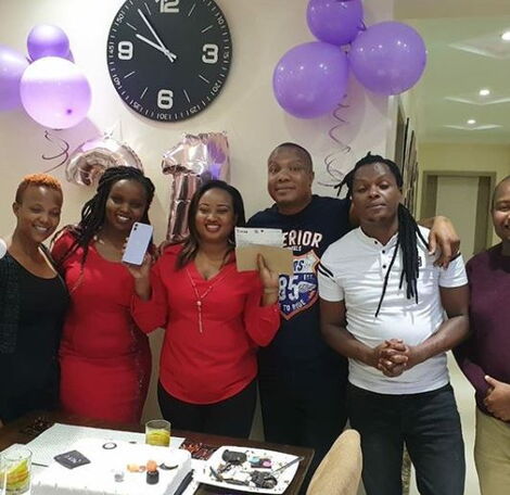 Guests at Betty Musambi's birthday on July 11, 2020