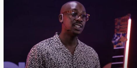 Bien Barasa speaking during an episode of Engage Talk 