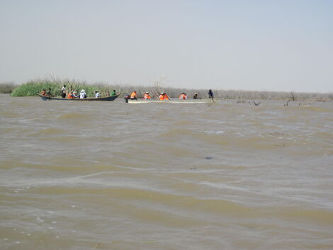 File image of boats sailing in water