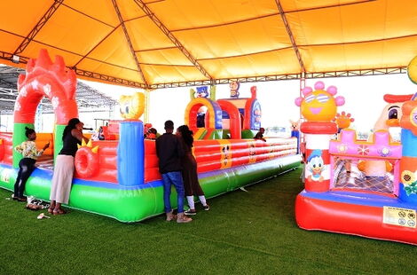 Bouncing castles for kids recreation at BBS Mall in Eastleigh, Nairobi