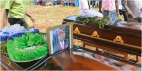 A file image of a burial ceremony