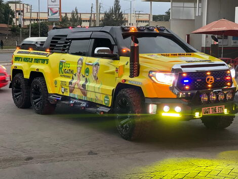 A 6-wheeled truck branded with UDA colours spotted on Friday, July 8