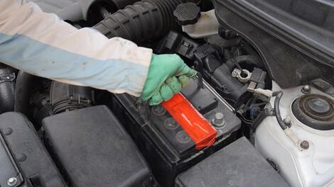 File photo of a car battery