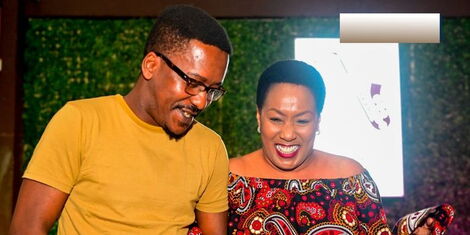 An image of Classic 105 presenters Mike Mondo and Cess Mutungi at a past event