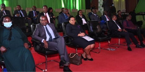 2022 presidential aspirants at a pre-candidate registration meeting with IEBC chairperson Wafula Chebukati at the Bomas of Kenya on Monday, May 23, 2022