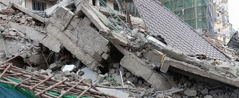 Seven-storey building collapses at Seasons area in Kasarani, Nairobi on Tuesday, November 15, 2022.