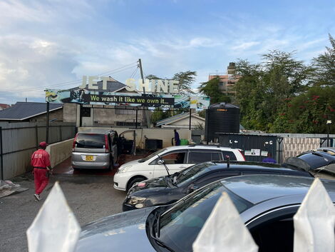 An image of the Jet Shine company located in Utawala, Nairobi County.