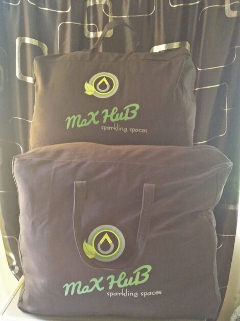 MaxHub branded laundry bags