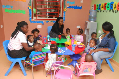 undated image of children at a daycare