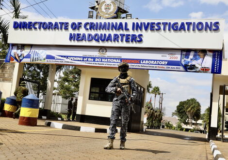 An image of the Directorate of Criminal Investigation(DCI) headquarters in Kiambu Road, Nairobi
