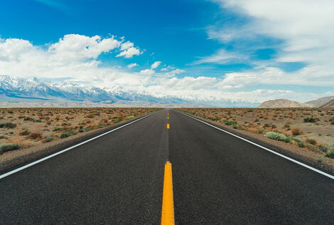 File photo of a two-lane highway