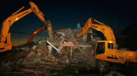 Demolitions of homes near Wilson Airport in 2011.