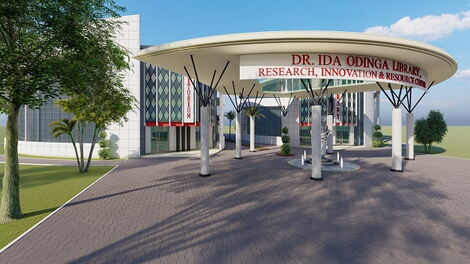 Artist's impression of the Dr Ida Odinga Library Research Innovation and Resource Centre