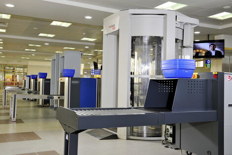 Security screening machines at JKIA.