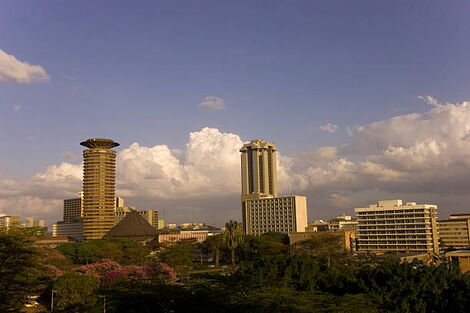 A photo of Nairobi's skyline