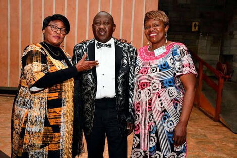 Vioja mahakamani judge Lucy Wangui (left) late Gibson Gathu Mbugua (center) and Mary Kavere alias Mama Kayai (right) during a past event