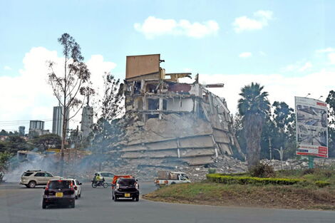 he partly demolished Southend Mall in Nairobi on September 5, 2018. It was brought down for being built on riparian land.
