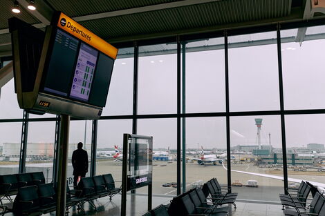 Heathrow Airport in London, UK - May 21, 2022