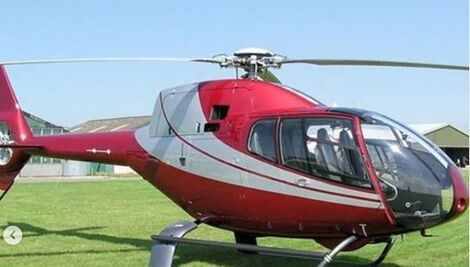 One of the helicopters rented out by Execar-tive CarHire.