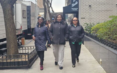 Mama Ida Odinga speaking during an event in November 2019.