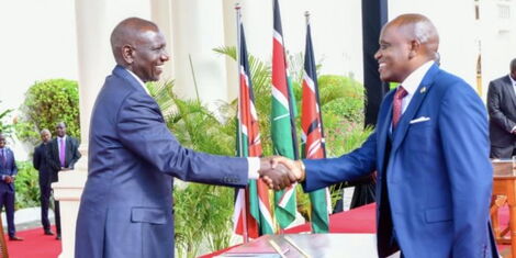 Dennis Itumbi being attended to at the Hospital on December 24, 2021.