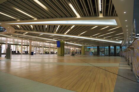 A section of the Ksh963 million refurbished JKIA terminals taken on September 27, 2022.