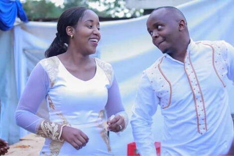 former K24 TV journalists Joab Mwaura and Nancy Onyancha