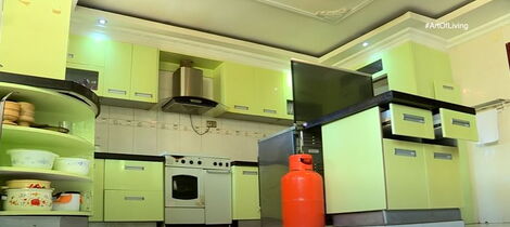 The kitchen area of Kiambu County Deputy Governor Joyce Ngugi's palatial mansion. 