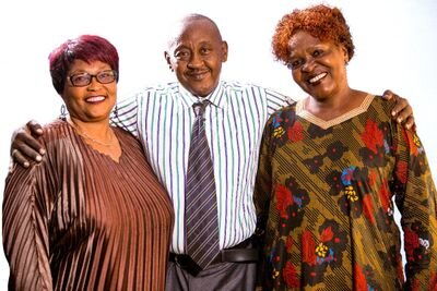 Jungu Kuu actors from Left Lucy Wangui, Gibson Mbugua and Mary Khavere.