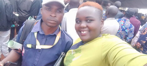 Sulwe FM Kaitano Nyongesa and journalist Rehema Mutios at a previous event on March 5, 2022