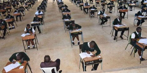 KCPE candidates during a past rehearsal
