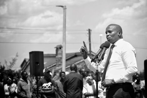 Interior Cabinet Secretary Kithure Kindiki during the official operationalization of the new Cianda Division in Kiambaa Constituency, Kiambu County on February 1, 2023