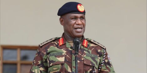 Chief of Defence Forces, General Robert Kibochi