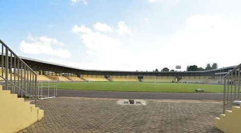 An entrance to the field area at Kinoru Stadium, Meru County in 2020.