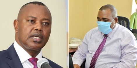A side by side photo of DCI boss George Kinoti and High Court Judge Anthony Mrima