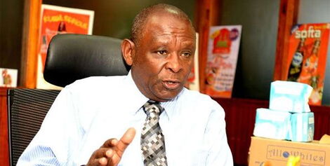 Businessman Peter Kuguru during a media interview at his offices in Nairobi in December 2016.