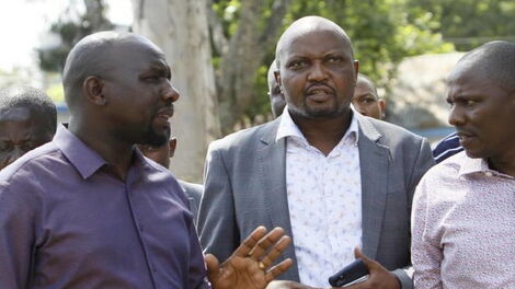 Senator Kipchumba Murkomen, Gatundu South MP Moses Kuria, Kikuyu MP Kimani Ichung'wah.
